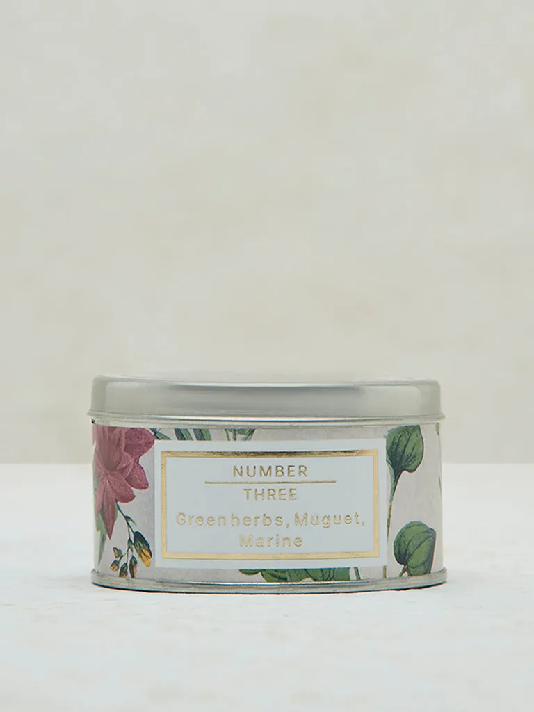 Westside Home Beige Fleur Tin Candle