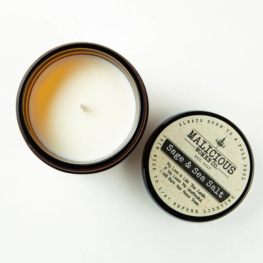 Witch Candle - Trust The Universe: Sage & Sea Salt